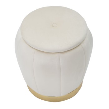 PARIS CREAM/GOLD PUFF/CONTAINER