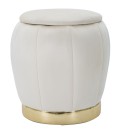 PARIS CREAM/GOLD PUFF/CONTAINER
