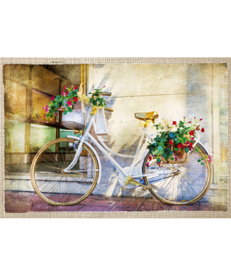 BLUMENFAHRRAD-Gemälde G4244 PINTDECOR
