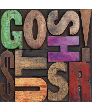 Rahmen TYPOGRAFISCHE SCHRIFTART G2188 PINTDECOR