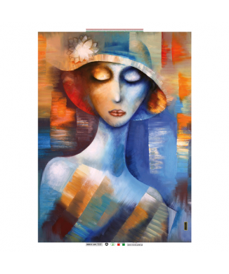 Gemälde FRAU MIT HUT G5016 PINTDECOR