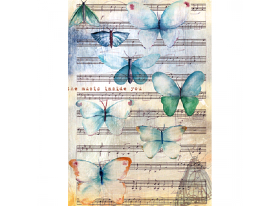 Gemälde SCHMETTERLINGE IN DER MUSIK G3962 PINTDECOR