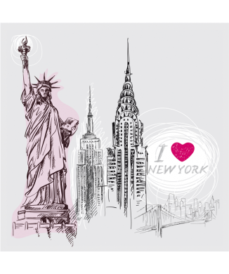 Ich liebe New York! Gemälde G1242 PINTDECOR