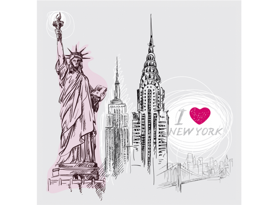 Ich liebe New York! Gemälde G1242 PINTDECOR