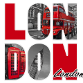 LONDON IN LETTERS Gemälde G2200 PINTDECOR