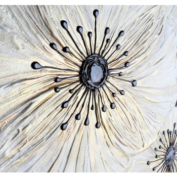 Elfenbein-Petunien-Bild P3416 PINTDECOR