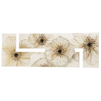 Elfenbein-Petunien-Bild P3416 PINTDECOR