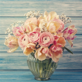 Rahmen „Rosa Blume“ G1084 PINTDECOR