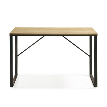 Rechteckiger Schreibtisch Talbot, 120 x 60 cm, schwarz