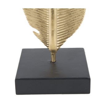 Glamouröse Blattskulptur mit Kerzenhalter