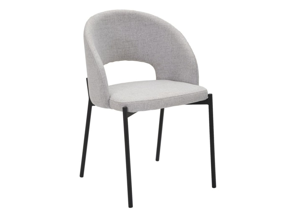 Graues Helsinki-Stuhlset, 2-teilig
