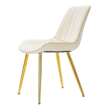 PARIS-STUHL, CREME/GOLD, 2-TEILIGES SET