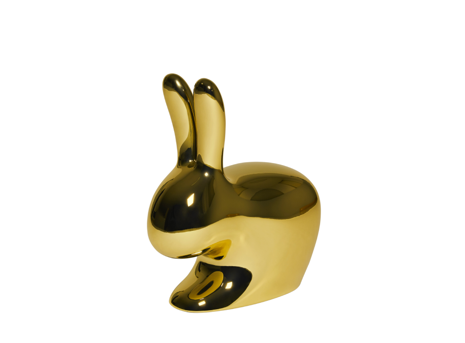 QEEBOO 90004 Hasenstuhl mit Metallfinish