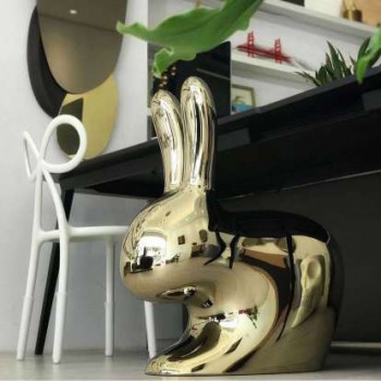 QEEBOO 90004 Hasenstuhl mit Metallfinish