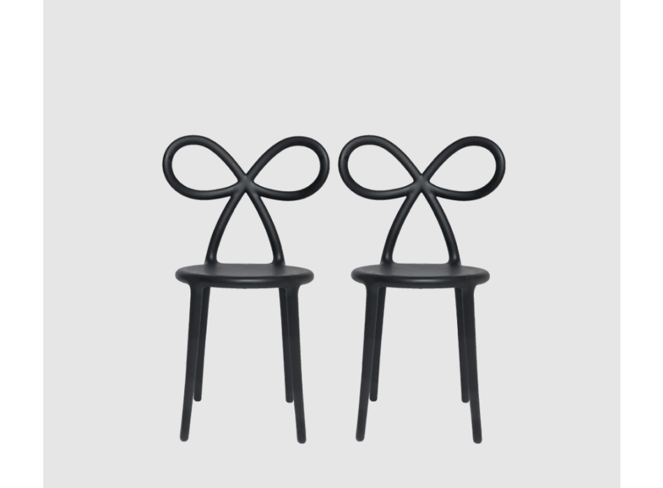 QEEBOO Ribbon Chair Set mit 2 Stühlen