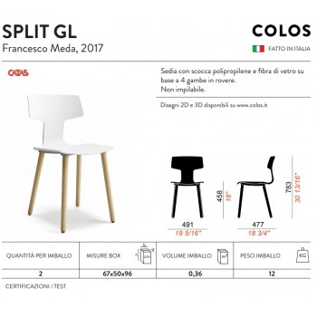 SPLIT COLOS Stuhl