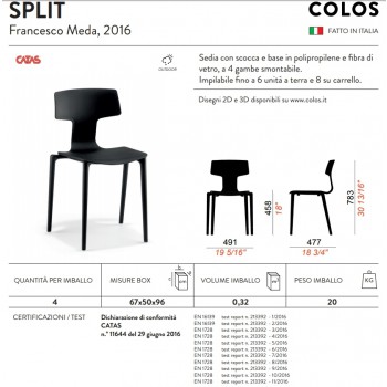 SPLIT COLOS Stuhl