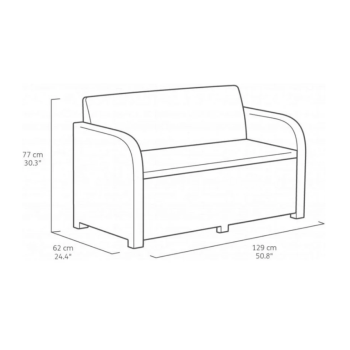 KETER CAROLINA Lounge-Set Gartenmöbelset
