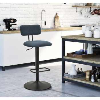 HELL MARINEBLAUER BAR-HOCKER
