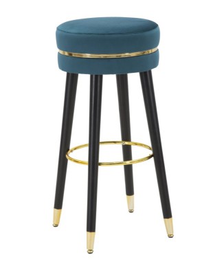 PARIS BAR-HOCKER TÜRKIS/GOLD