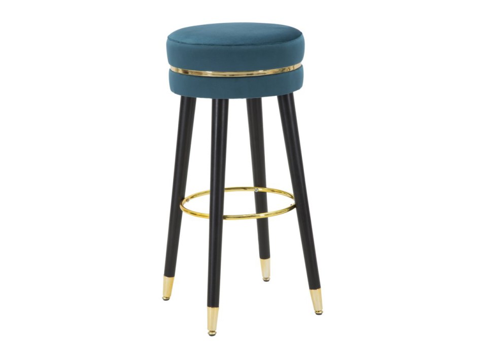 PARIS BAR-HOCKER TÜRKIS/GOLD