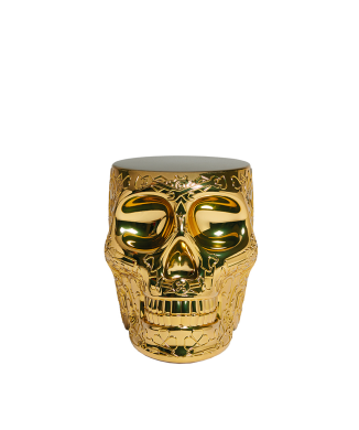 MEXIKO HOCKER UND TISCH MIT METALL-FINISH 70003 QEEBOO