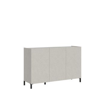 Solaria Hochglanzweiß - 3-türiges Buffet B 130 T 40 H 84