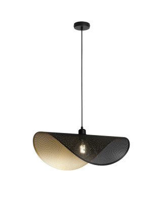 RHEI-DOT SCHWARZ/GOLD AUFHÄNGUNG 1XE27 60X33X150CM
