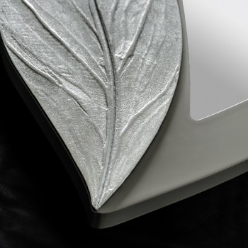 PETAL MIRROR TUBEWRAU GRAU SILBER P4254 PINTDECOR