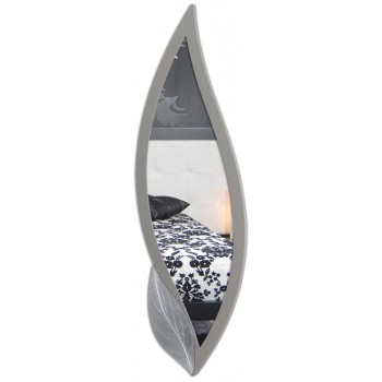 PETAL MIRROR TUBEWRAU GRAU SILBER P4254 PINTDECOR
