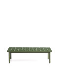 Couchtisch Maurina aus grün verzinktem Stahl mit grünen Fliesen, 122 x 61 cm