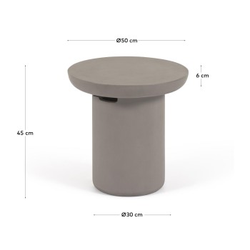 Taimi runder Betontisch für den Außenbereich Ø 50 cm i runder Betontisch Ø 50 cm