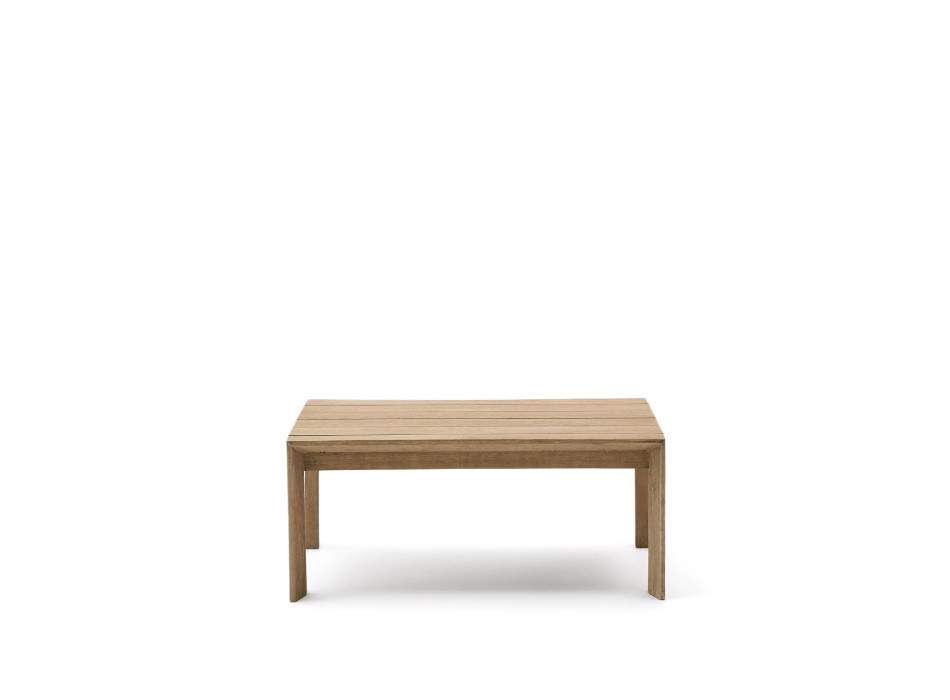 Couchtisch Ambra aus massivem Akazienholz mit heller Oberfläche, 82,5 x 82,5 cm, FSC 100 %