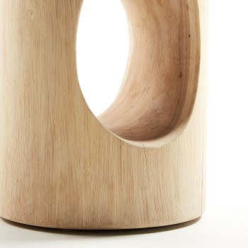 Halker Couchtisch aus massivem Mungoholz Ø 30 cm