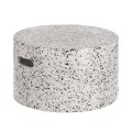 Jenell Couchtisch aus weißem Terrazzo, Ø 52 cm