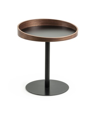 Kaori Couchtisch Ø 46 cm FSC MIX Creditlacciato Walnuss
