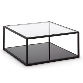Blackhill Couchtisch, quadratisch, 80 x 80 cm, schwarz