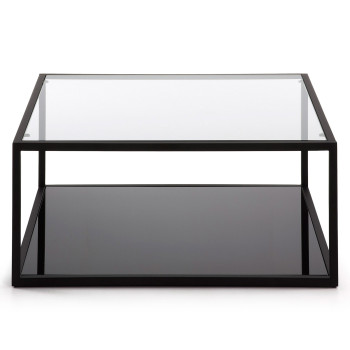Blackhill Couchtisch, quadratisch, 80 x 80 cm, schwarz
