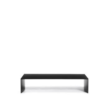 Litto Couchtisch, schwarz lackierte MDF-Platte, 140 x 70 cm