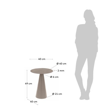 Shirel Couchtisch Ø 40 cm grün
