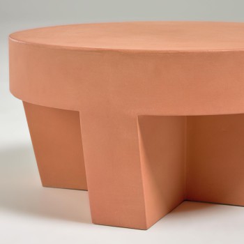Vilena Terrakotta-Couchtisch Ø 60 cm