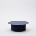 Sedalis Outdoor-Couchtisch aus Aluminium mit blauem Seil, Ø 99 cm
