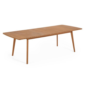 Hanzel ausziehbarer Gartentisch aus massivem Eukalyptusholz, 183 (240) x 100 cm, FSC 100 %