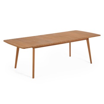 Hanzel ausziehbarer Gartentisch aus massivem Eukalyptusholz, 183 (240) x 100 cm, FSC 100 %