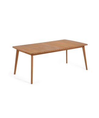 Hanzel ausziehbarer Gartentisch aus massivem Eukalyptusholz, 183 (240) x 100 cm, FSC 100 %