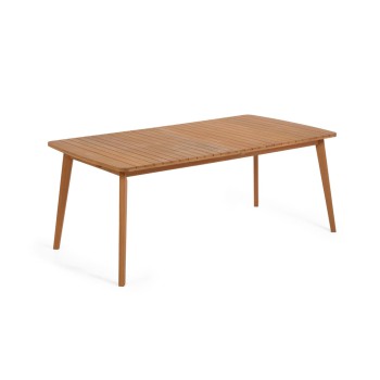 Hanzel ausziehbarer Gartentisch aus massivem Eukalyptusholz, 183 (240) x 100 cm, FSC 100 %