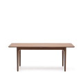 Ausziehbarer Tisch Elan aus Walnussfurnier und Massivholz, 200 (260) x 100 cm, FSC Mix-zertifiziert