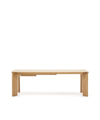 Jondal Ausziehtisch aus Massivholz und Eichenfurnier FSC 100% 240 (32