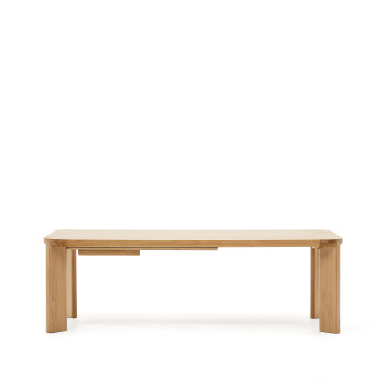 Jondal Ausziehtisch aus Massivholz und Eichenfurnier FSC 100% 240 (32