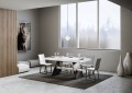Ausziehbarer Tisch 90x160/420 cm, Gestell: Baita, Anthrazit